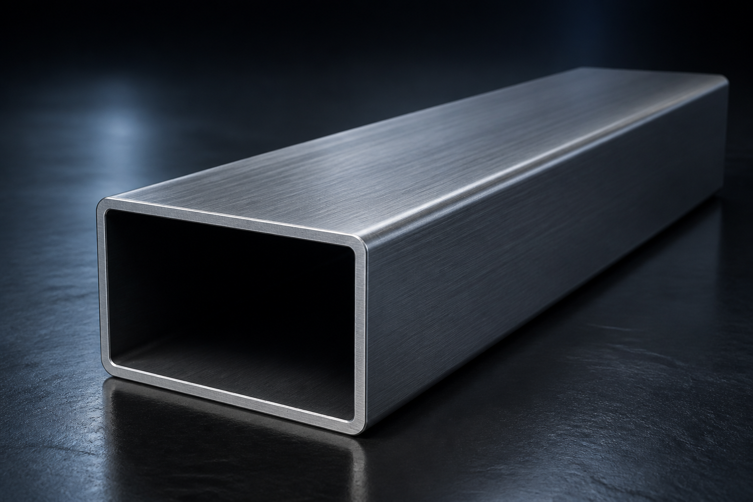 Tubos de acero inoxidable · Tubo rectangular, sección estructural